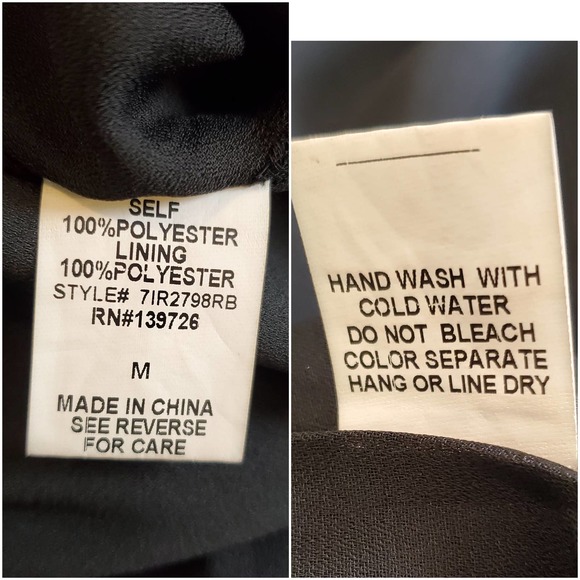 VESTIQUE Speak Easy Black Knotted V Neck Dressy Jumpsuit Women's Size Me… - Picture 11 of 15